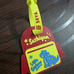 Personalized Kids Bag Tag – Custom School Bag shaped Tag