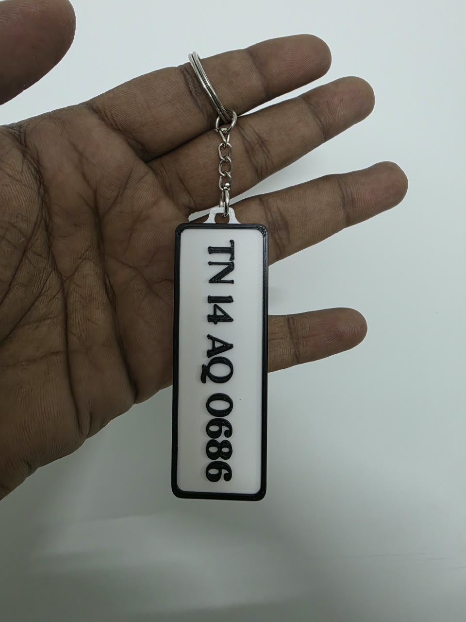 Personalized Vehicle Number Plate Keychain – Car & Bike Keyring