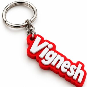 Personalized 3D Printed Name Keychain – Custom Name Keyring